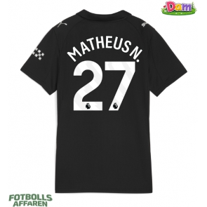 Manchester City Matheus Nunes #27 Bortatröja Kvinnor 2025-26 Kortärmad